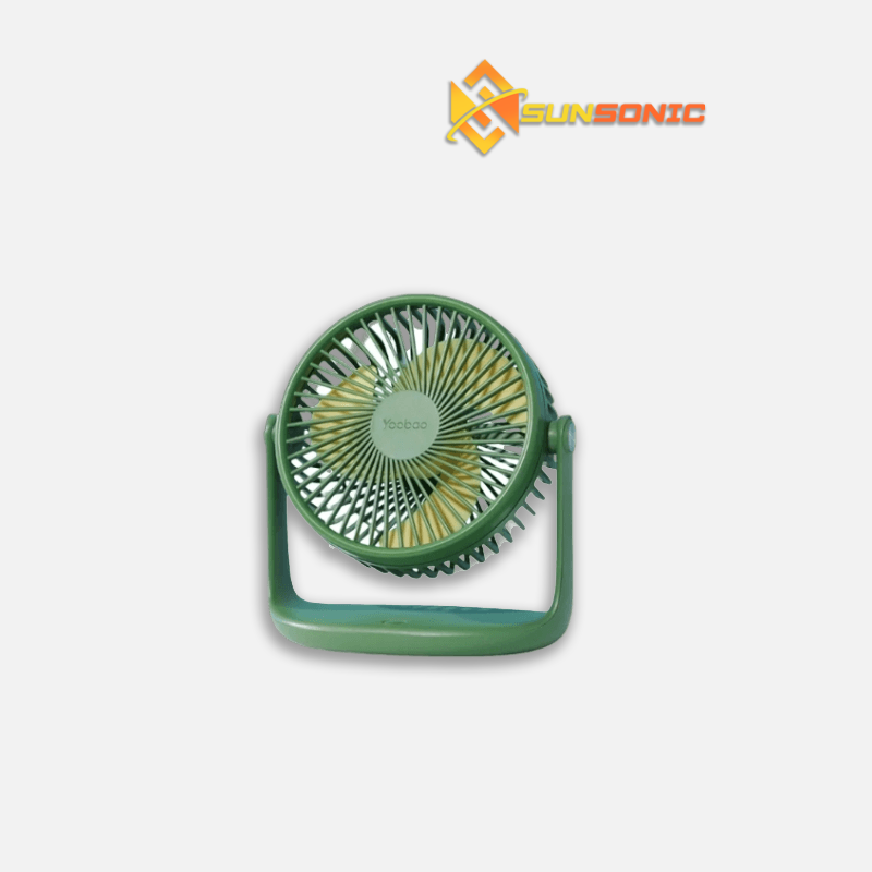 Yoobao F2-Pro Adjustable Desktop Rechargeable Mini Fan with 3 Stall Wind Type-C Charging with Noiseless Design
