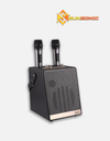 SK-2050 Bluetooth Karaoke Speaker 3D Surround Sound Heavy Bass TF Card, USB, AUX In and FM Radio with Two Wireless Microphone Bluetooth Speaker