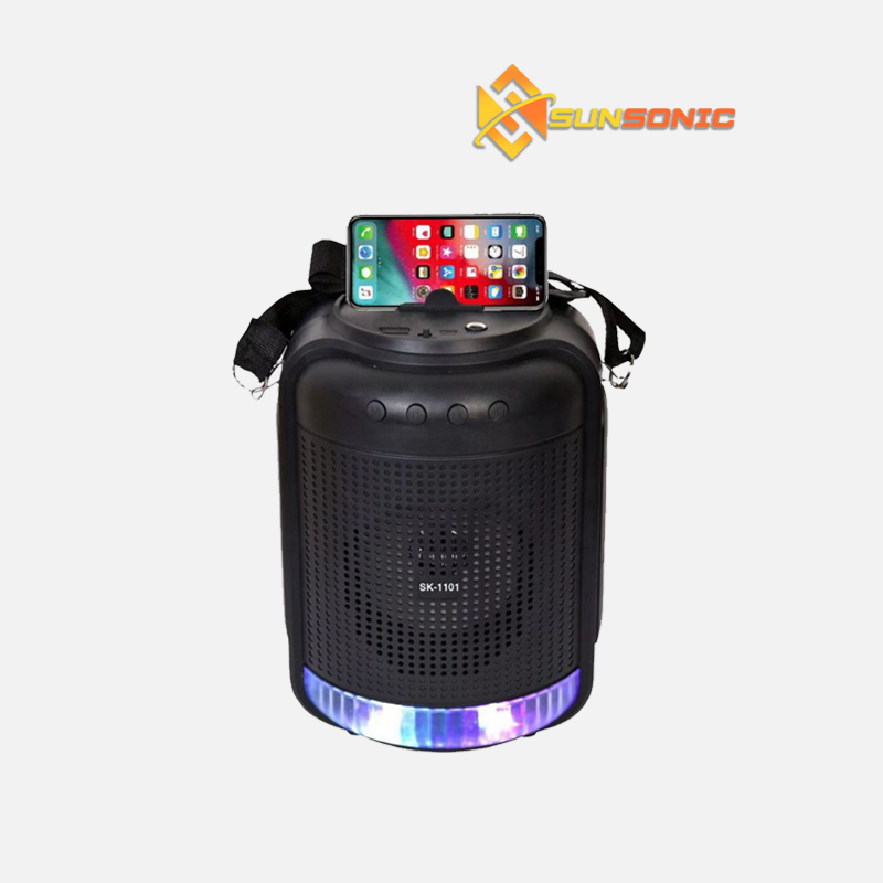 Sk-1101 Wireless Karaoke Portable Bluetooth Speaker With Strap And Free Microphone
