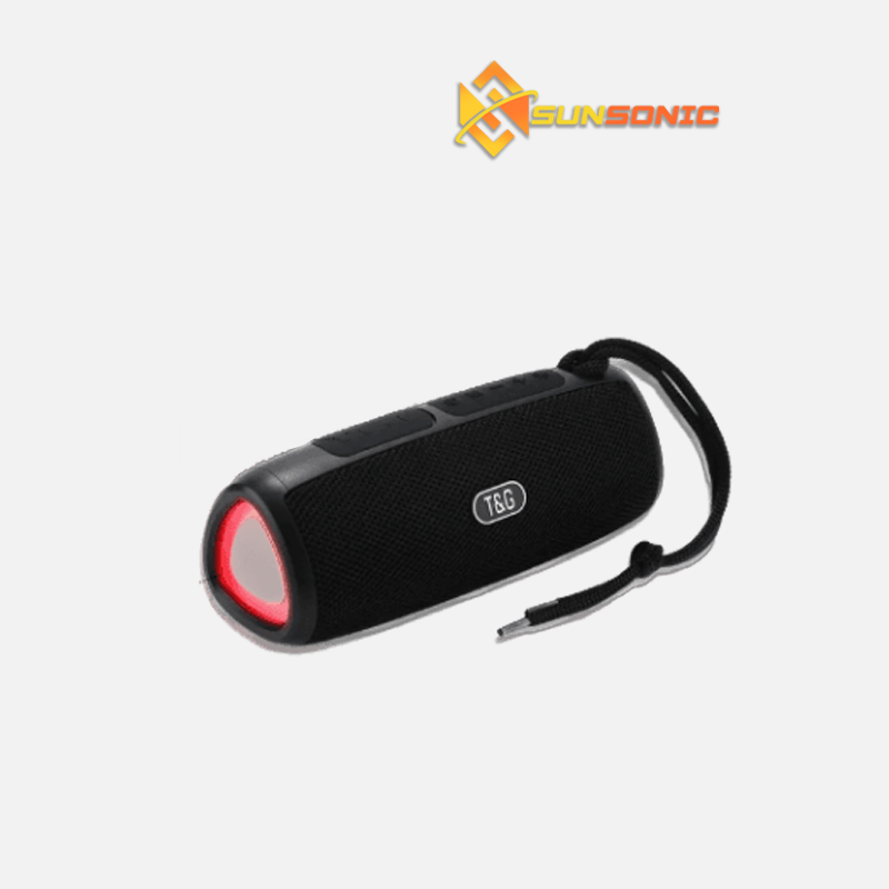 T&G TG-344 TWS Bluetooth V5.3 Multi-Function HiFi Stereo Speaker support TF Card,USB, AUX In,FM Radio,Hands-Free Call Function with Colorful Light Effect Portable Bluetooth Speaker