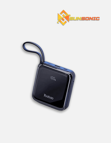Yoobao LK10 10000mAh Power 22.5W Fast Charge Built in Cable with Lanyard Portable Power Bank with LED Digital Screen Display