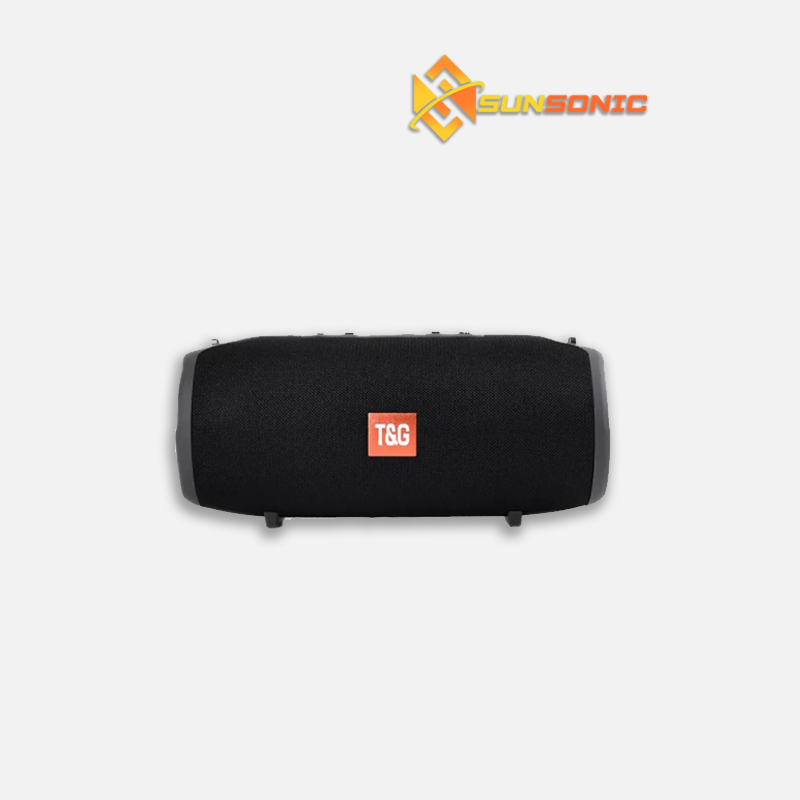 T&G TG-125 Bluetooth V5.0 Portable Wireless Stereo Surround Sound Speaker support TF Card, USB, AUX In, FM Radio, Hands-Free Call Function with Strap