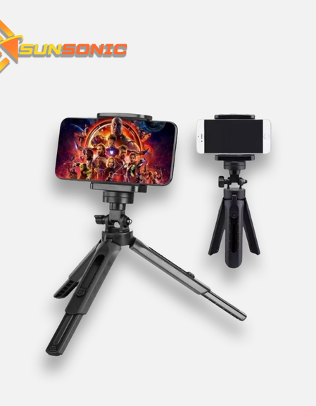 Sunsonic Mini Desktop Tripod Support Rotation Foldable Bracket Stand Holder For Phone Camera
