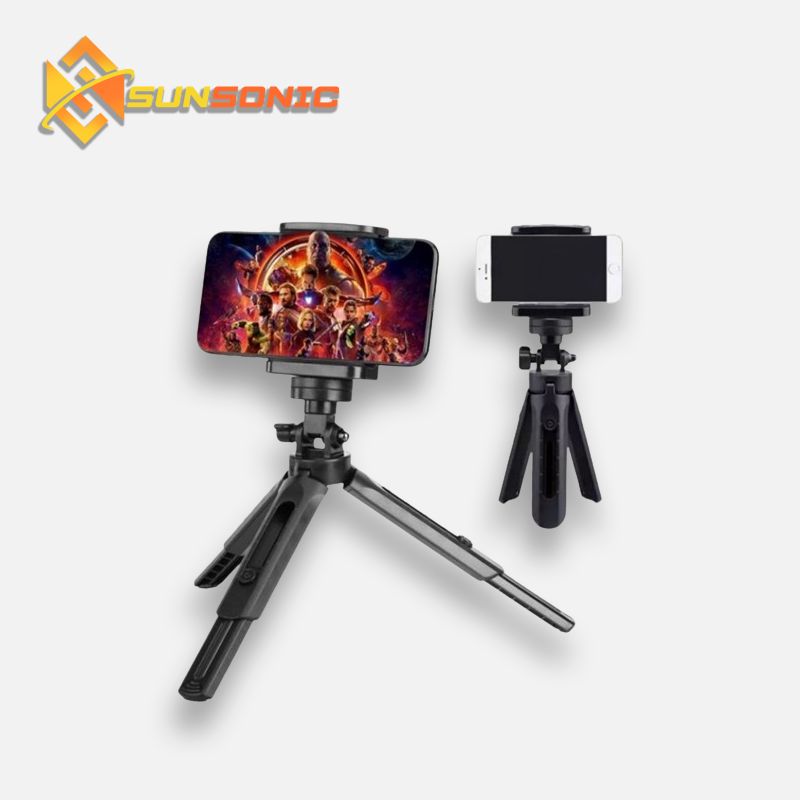 Sunsonic Mini Desktop Tripod Support Rotation Foldable Bracket Stand Holder For Phone Camera